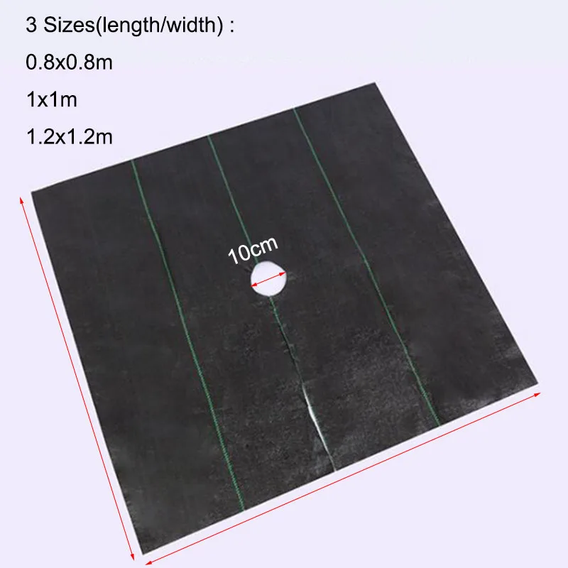 0.8M/1M drzewo ogrodowe maty do kontroli chwastów tkanina siatkowa osłona naziemna oddychająca nawilżająca osłona ochronna odtłuszczająca do sadów