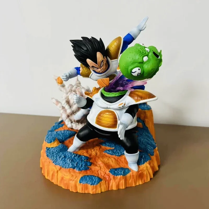 

21cm Dragon Ball GK Vegeta VS Guldo Hand Knife be beheaded Anime Figure Action Doll Model Status Collectable Kids Birthday Toys