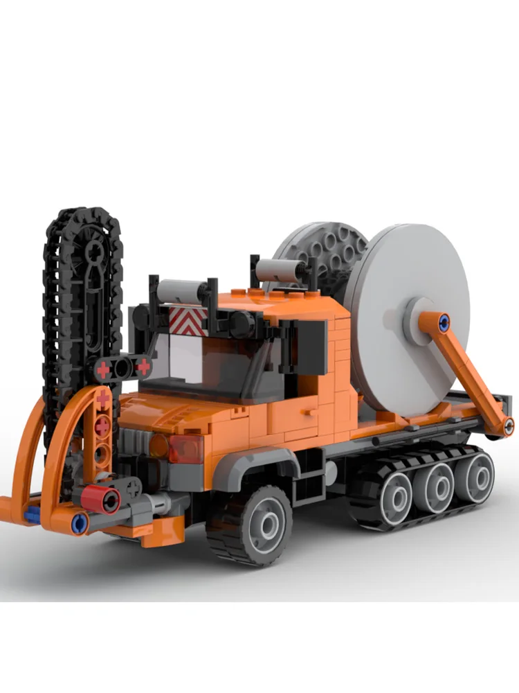 

331 шт., знаменитая игровая кабельная модель автомобиля, строительный блок MOC, городская строительная инженерная машина, кирпич, развивающая игрушка, Рождественский подарок