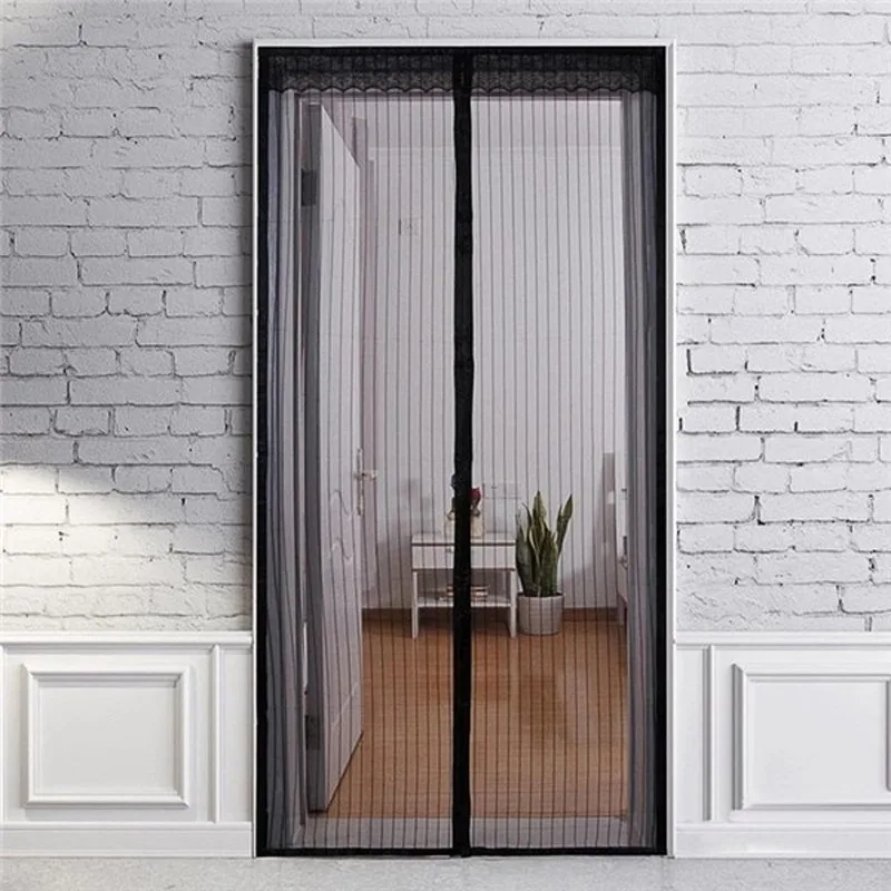 New No Punching Magnetic Screen Door Curtain Anti Mosquito Insect Fly Bug Automatic Closing Household Ventilation Door Curtain