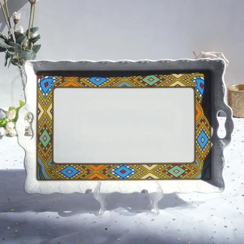 لوحة سيراميك، صينية فنجان القهوة، صينية الشاي، صينية تخزين أكواب الماء عبر الحدود #3