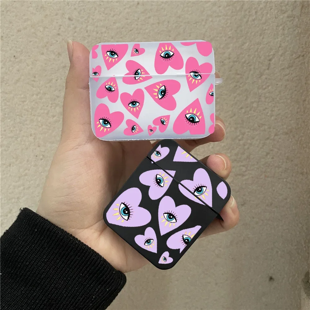 Fashion Lucky Eye Blue Evil Eye Print Etui na słuchawki bezprzewodowe Airpods 4 2 3 Pro Pokrowiec na słuchawki Air Pods Pro2 Akcesoria