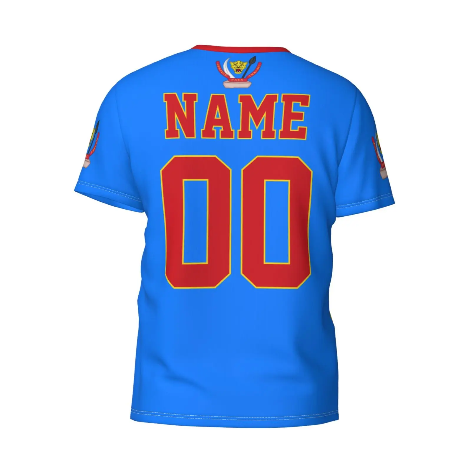 Custom Name Number Democratic Republic Of Congo Flag Emblem 3D T-shirts For Men Women Tees jersey Soccer Football Fans Gift