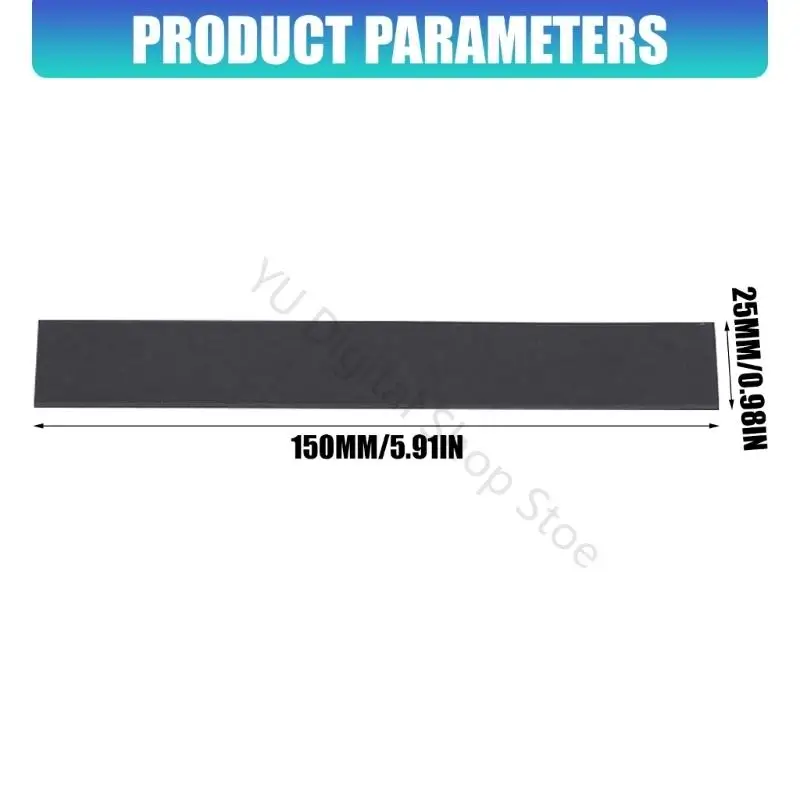96BA Gummi-Magnetstreifen mit selbstklebender Rückseite, flexibel zuschneidbar Format 5,91 x 0,98 x 0,08 für Büro und – Detail 6