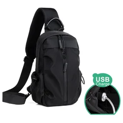 Travel Shoulder Chest Sling Bag Anti-Theft Waterproof Backpack With Usb Charge Unisex Shoulder Crossbody Bags for iPad Mini Bag