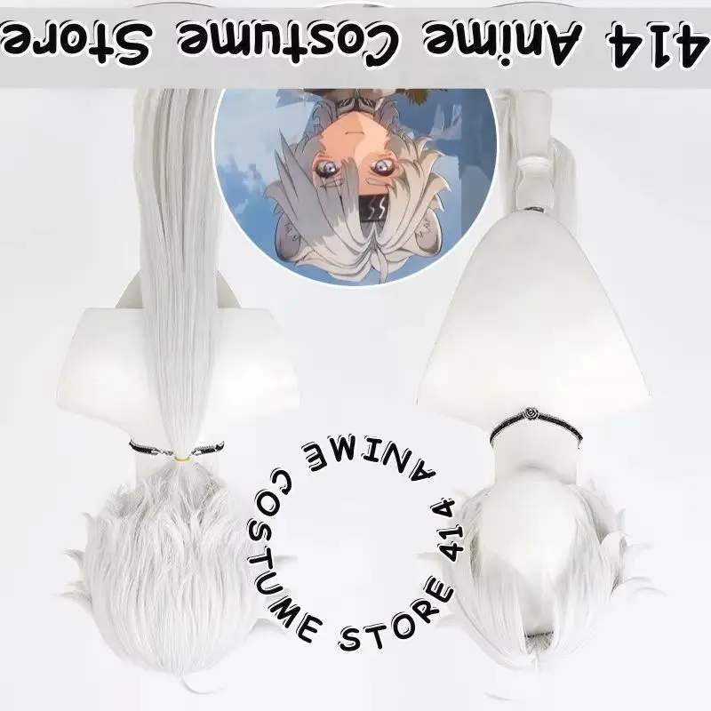 

Игра и аниме Lingyang, парик для косплея, волны, серебряный колючий хвост, кожа головы, термостойкое волокно, синтетические волосы