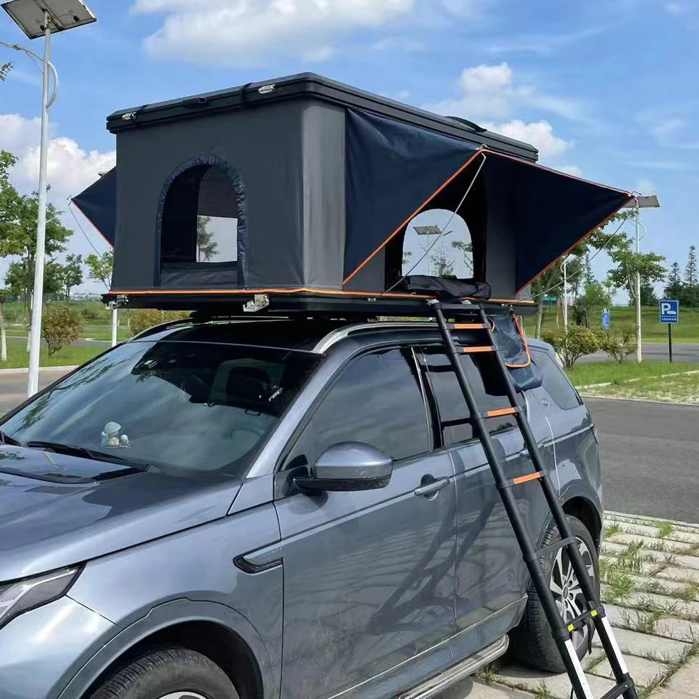 2023 Aluminum Car Roof Tent Hydraulic Strut Style Hard Shell Rooftop Tent for Suv Car Vehicles