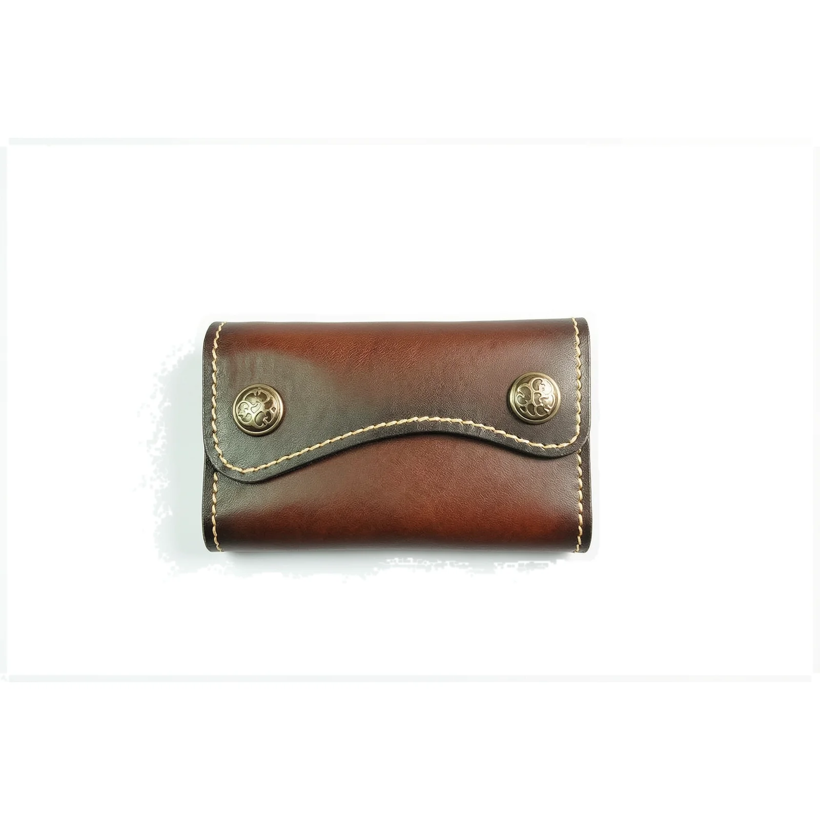 Leather Key Case Vegetable Tanned Key Pouch Unisex Holder Japanese Style Bag Retro Key Pouch