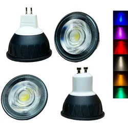 Bright Dimmable GU10 MR16 10W  LED Light Bulb Black Spot Lamp Replaced Halogen 110V 220V 240V DC 12V 24V