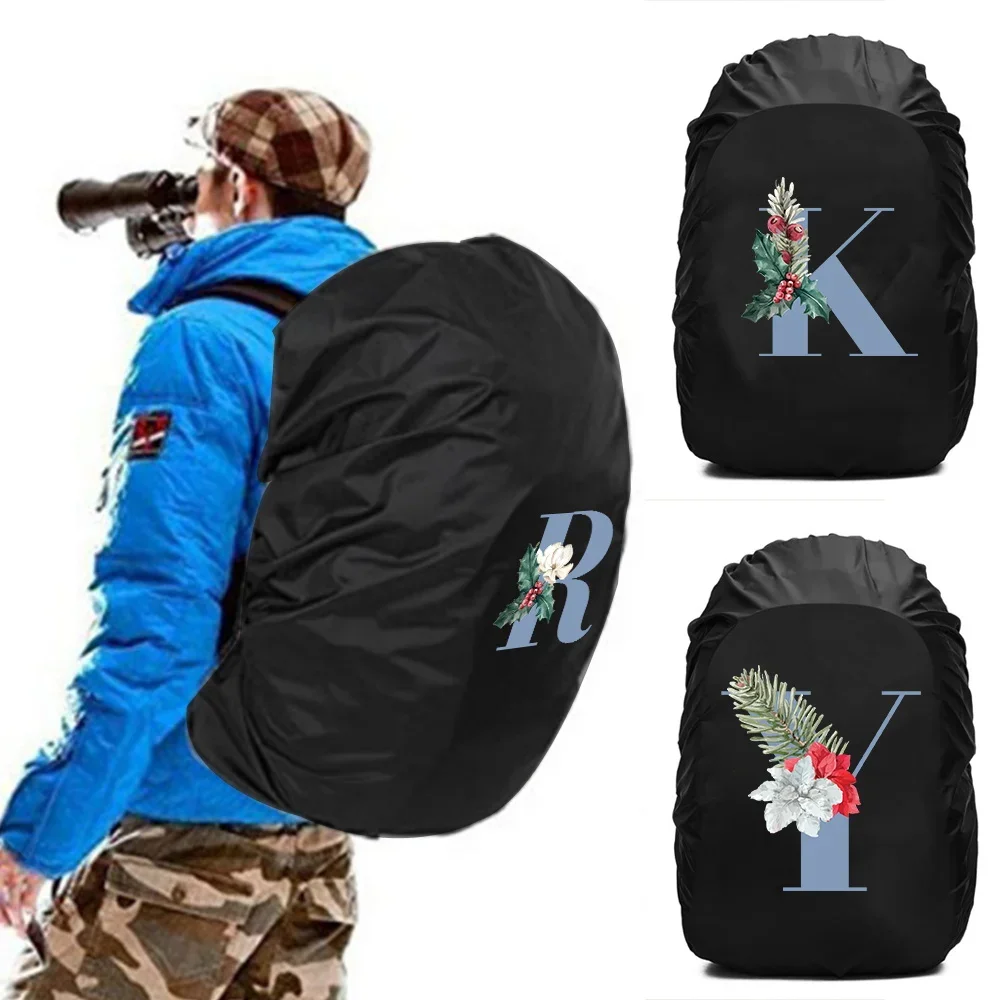 20-70L Back Pack Rain Cover Dustproof Protection Cover Backpack Rainproof Cover Outdoor Schoolbag Waterproof Hood Blue Series