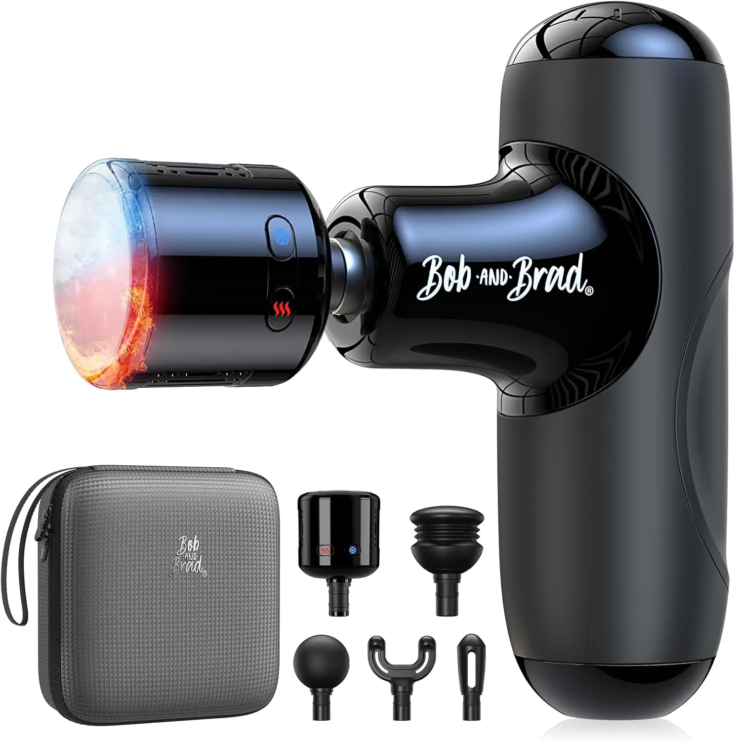 

Q2 Pro Mini Massage Gun with Heat and Cold Head,Pocket-Sized Deep Tissue Massager Gun,Portable Percussion Muscle Massager Gun