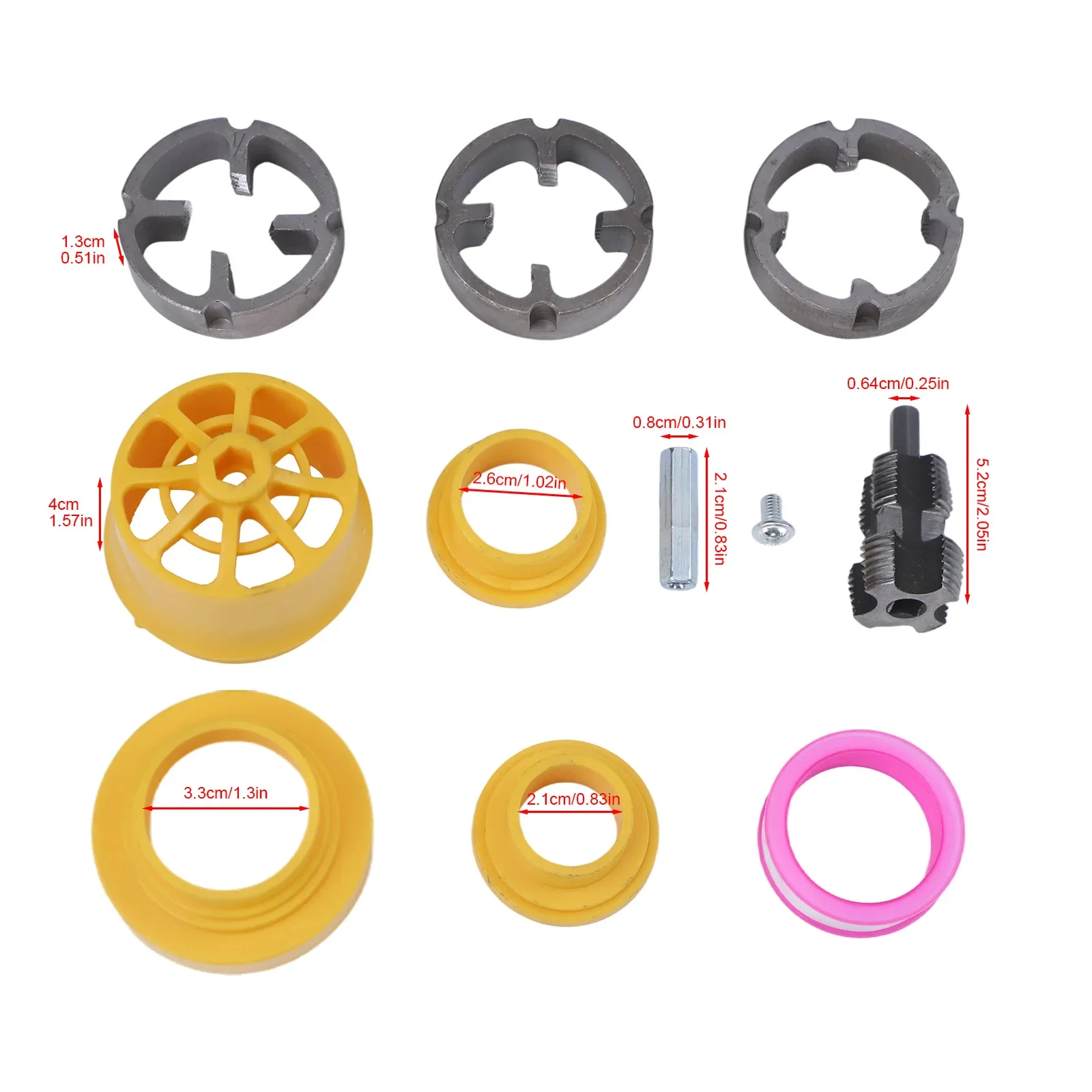 مجموعة خيط أنابيب PVC متعددة الاستخدامات: فتاحة خيط أنابيب المياه ذات 4 و6 نقاط فعالة لتركيب مثالي