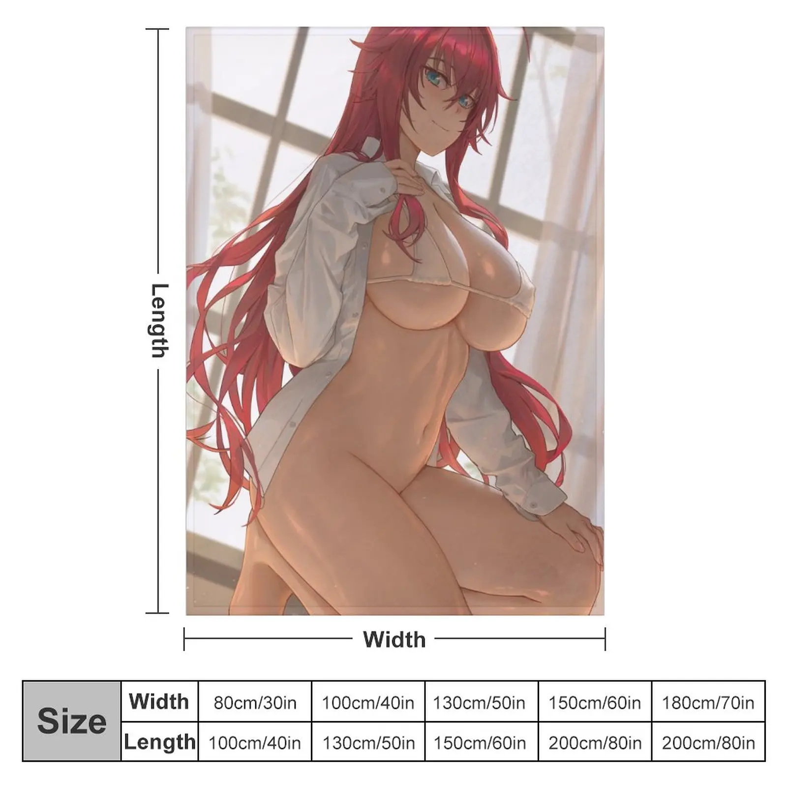 Rias_gremory  (36) Fleece Flannel  Blankets Luxury Soft Cozy Sofa Blanket,Reversible Bed Throws TV Home Decorative Blanket