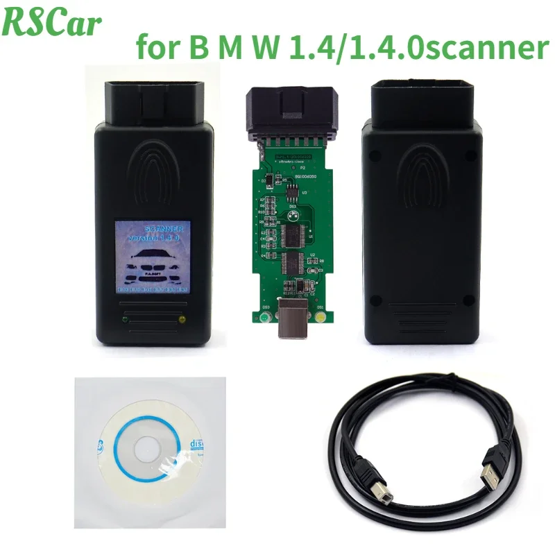 The New Automatic Scanner Is Suitable for BMW Code Reader 1.4/1.4.0 Fault Diagnosis Line with OBD 2 Interface Diagnostic Tool