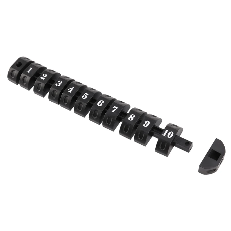 4-delige tafelvoetbal scoreteller indicator voor standaard voetbaltafel machine accessoire tafelvoetbal scorebord zwart-B60B