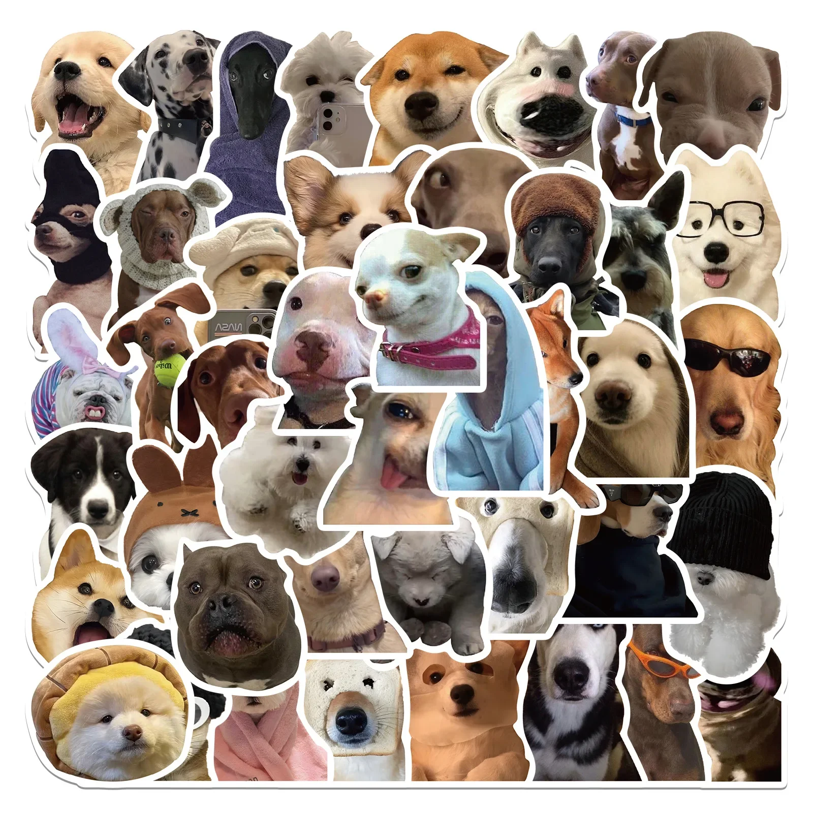 10/30/50pcs Hot Cartoon Dogs Meme Graffiti Stickers Funny Decals Kids Toy DIY Suitcase Phone Laptop Bike Sticker