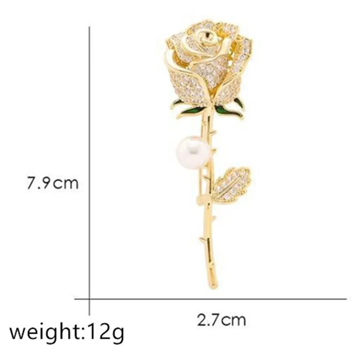 Romantic Rose Brooch, Exquisite And Fashionable Jewelry Shirt For Men And Women, Suit Backpack Accessories, Birthday Party Gift