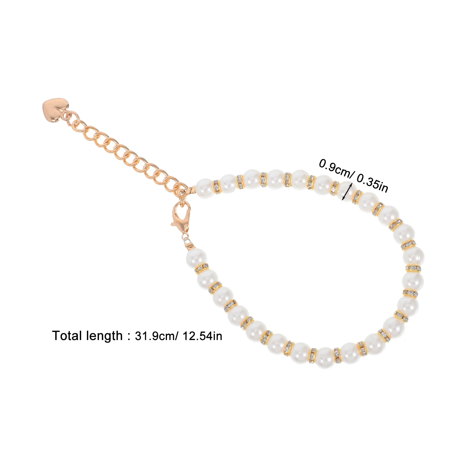 สายรัดรองเท้าส้นสูงประดับมุกเทียม 2 คู่ ป้องกันรองเท้าหลุด ให้ความรู้สึกสบายและสง่างาม