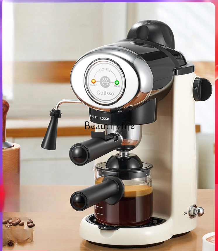 Italian Full & Semi Automatic Coffee Machine Concentrated Household Small Mini Brew Cup All-in-One Machine