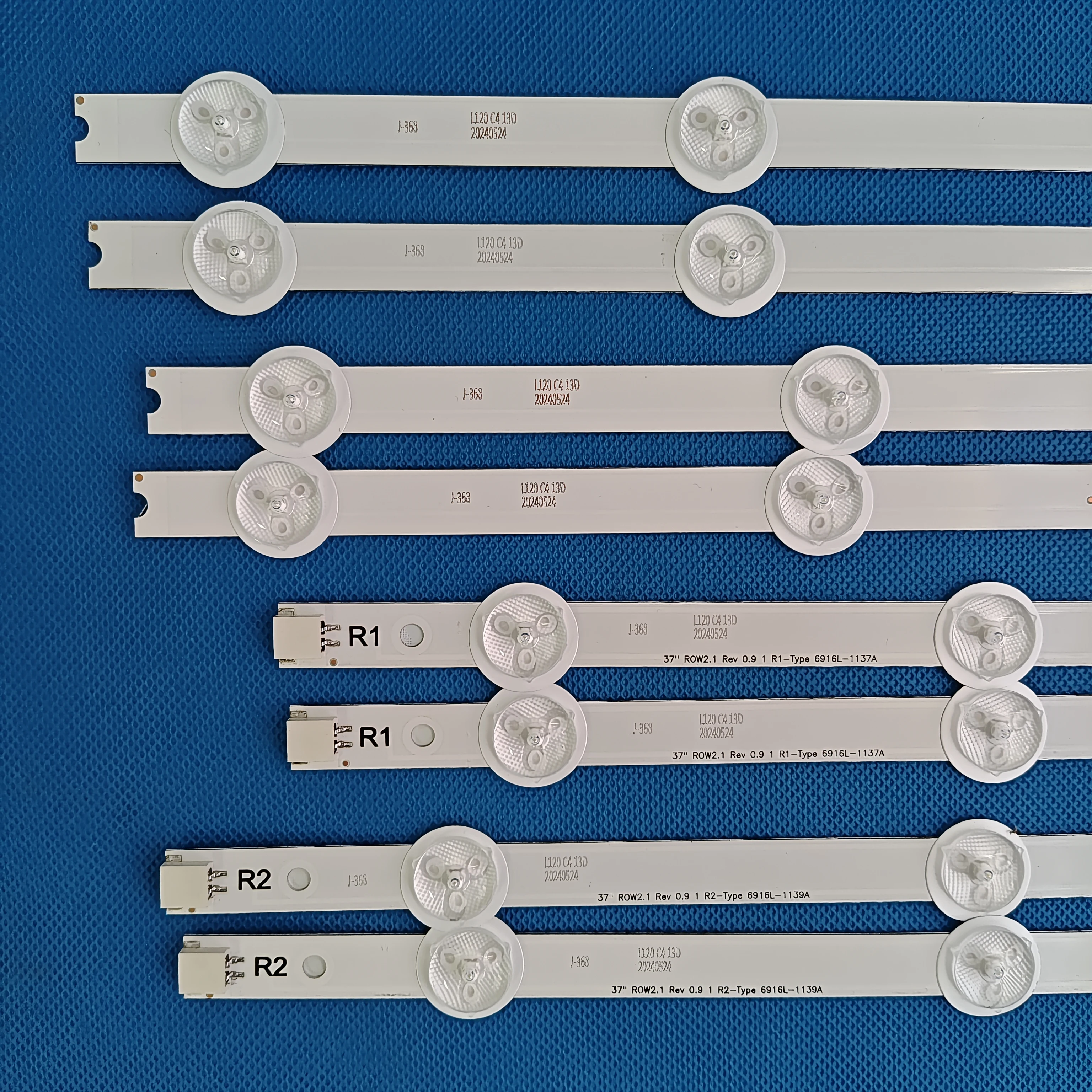 8 шт./компл. полосы светодиодной подсветки для 37LN 37LA Array 37LN541U 37LN5405 37LA6154 6916L-1137A 6916L-1138A 6916L-1139A 6916L-1140A