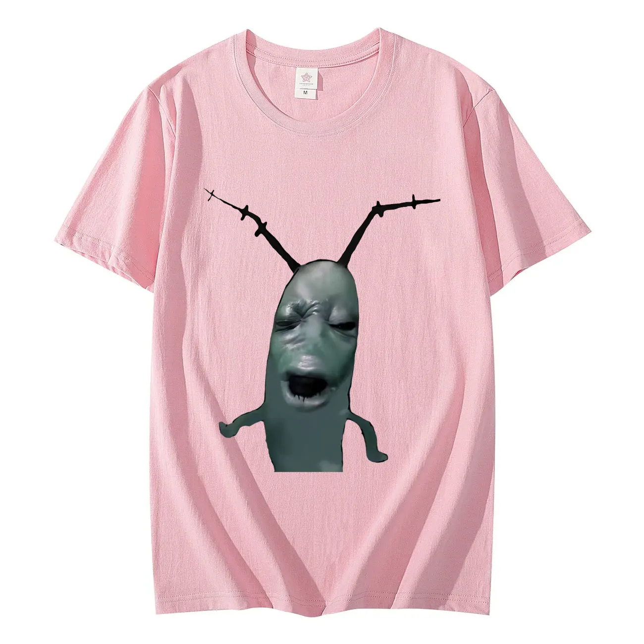 Cursed Plankton Funny Meme Graphic T Shirts Casual Comfort Short Sleeve T-shirt High Quality Fashion Oversized T-shirts Unisex