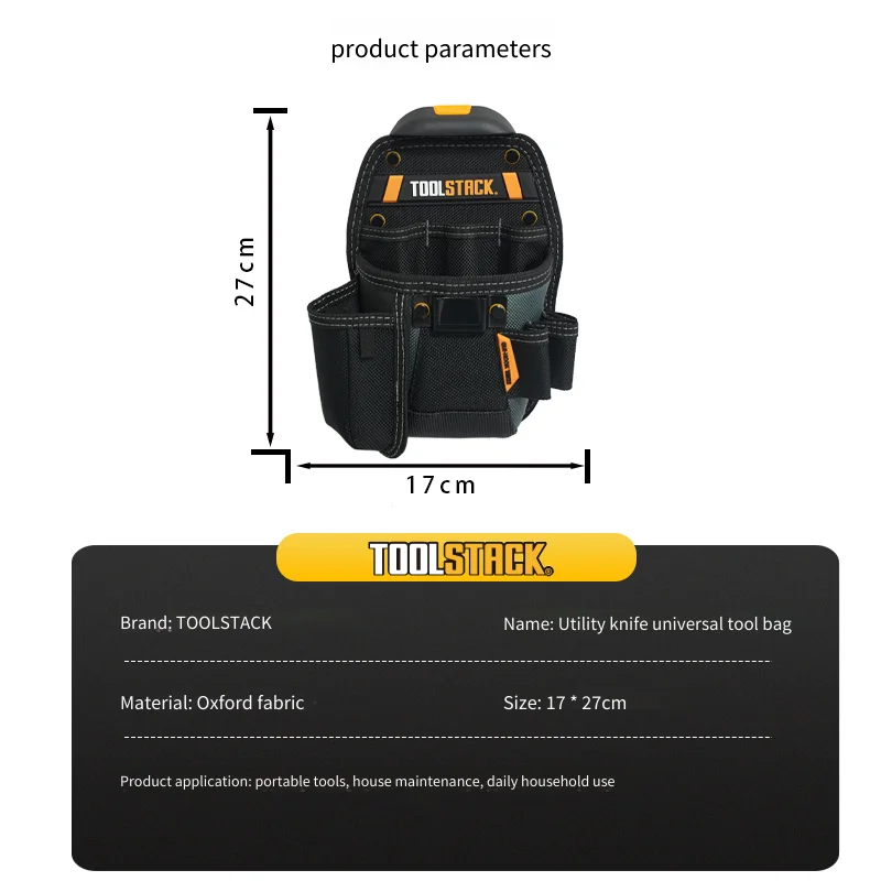 TOOLSTACK Multifunktionale Tasche Werkzeugset Hochwertige Elektriker-Gürteltasche Schwachstrom-Werkzeugset Umhängetasche Multifunktional – Detail 2