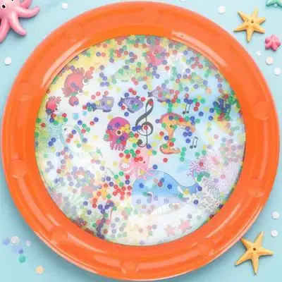 

Creative Kids Musical Instrument Durable Wave Bead Percussion Instrument Educational Music Hand Drum Crisp Sound