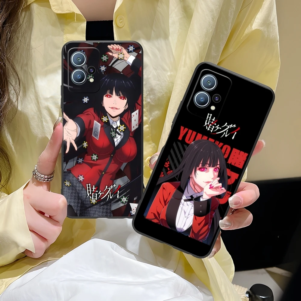 Kakegurui Yumeko Mobile Cell Phone Case for Huawei P60 P50 P40 P30 P20 P10 P9 P8 Pro Lite Plus Black Soft Phone Cover Shell