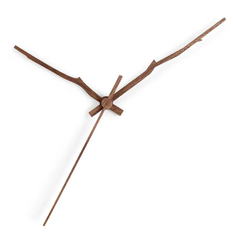 100PCS Solid Wood pointers Clock Mechanism Walnut wood clock hands DIY Quartz Wall Watch Clock Quartz repair Movement Parts