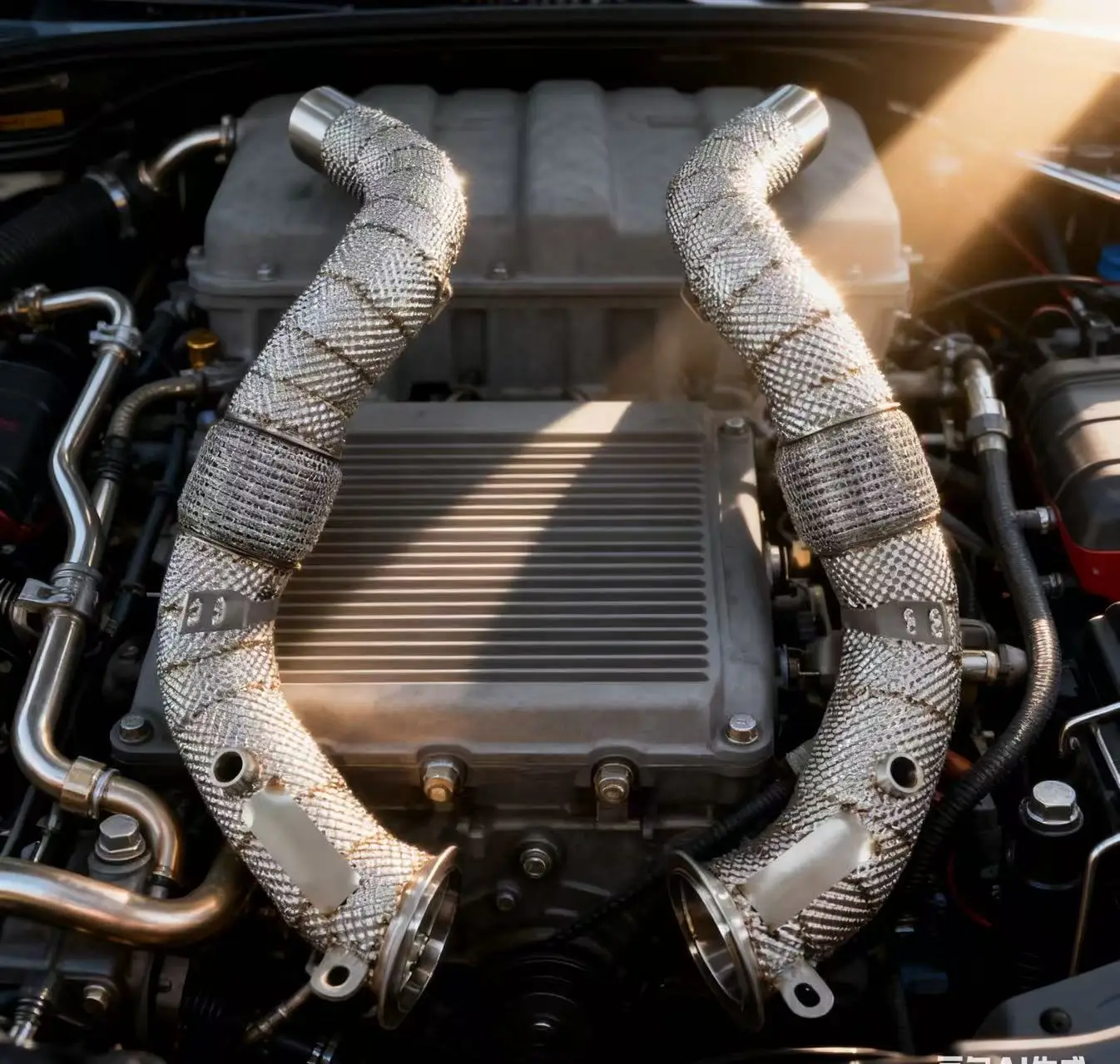 

PRO Suitable for BMW X5M X6M F85 F86 4.4T Ss304 Heat Shield Downpipe High-performance Downpipe High Flow Pipe