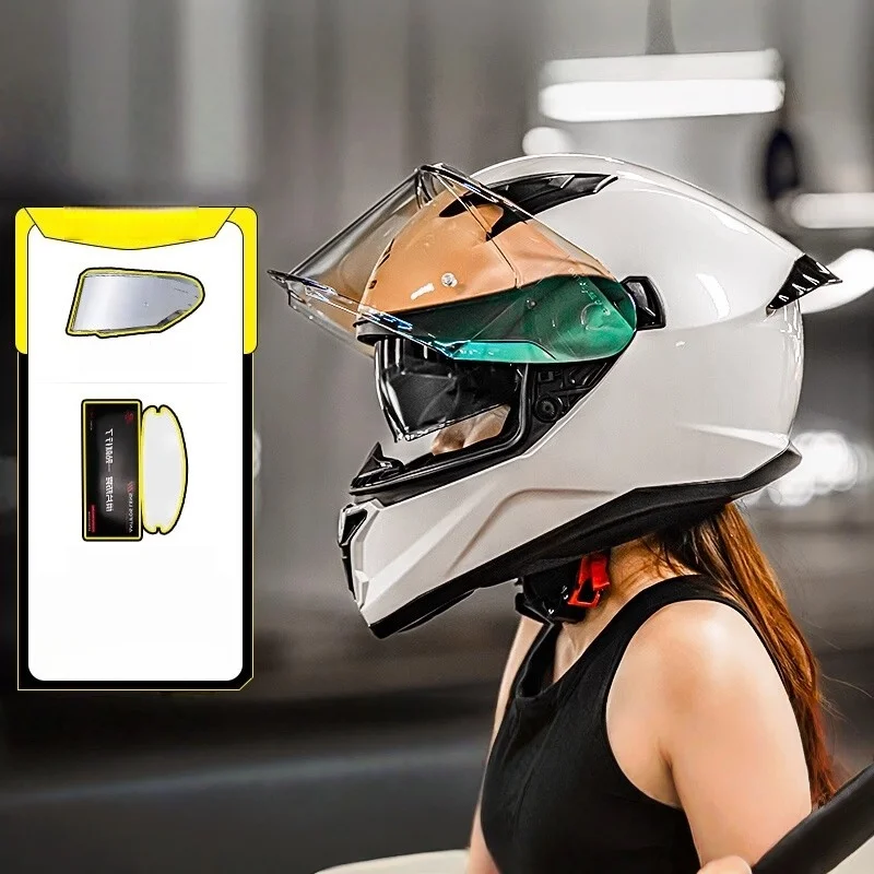 FASEED FS-825 Motorcycle Full Face Helmets Moto Racing Helmet Locomotive Full Helmet Double Lens Sun Protection Cycling 헬멧반모