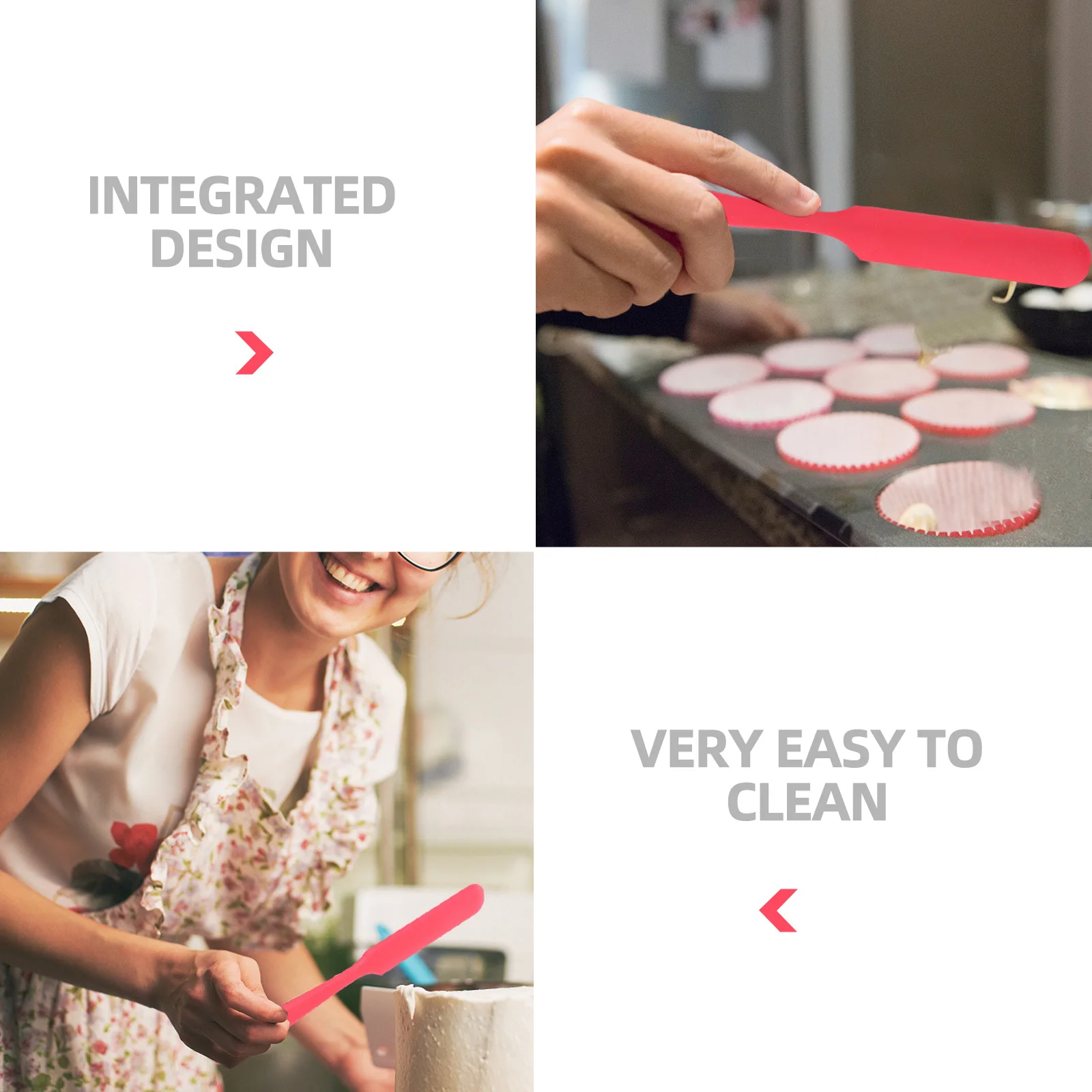 

Silicone Spatula Handle Heat Resistant Cake Mixer Dough Scraper Baking Silicone Spatula Heat Resistant Tool Kitchen Accessories