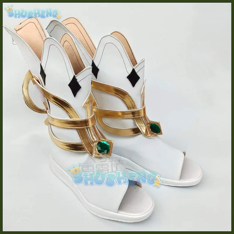 원신 임팩트 나히다 여성용 신발 부츠, 코스프레 신발