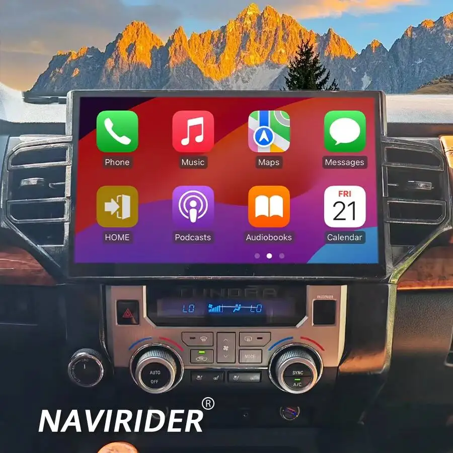 

14-дюймовый сенсорный экран Android 13 для Toyota Tundra Sequoia 2014-2019, CarPlay, стерео, GPS-навигация, DSP, мультимедийный видеоплеер