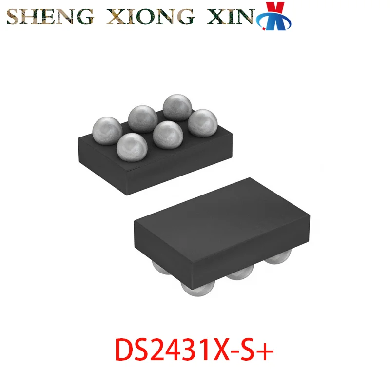 10pcs/lot 100% NEW DS2431X-S+ 6-UCSPR Memory Chip DS2431 2431 Integrated Circuit