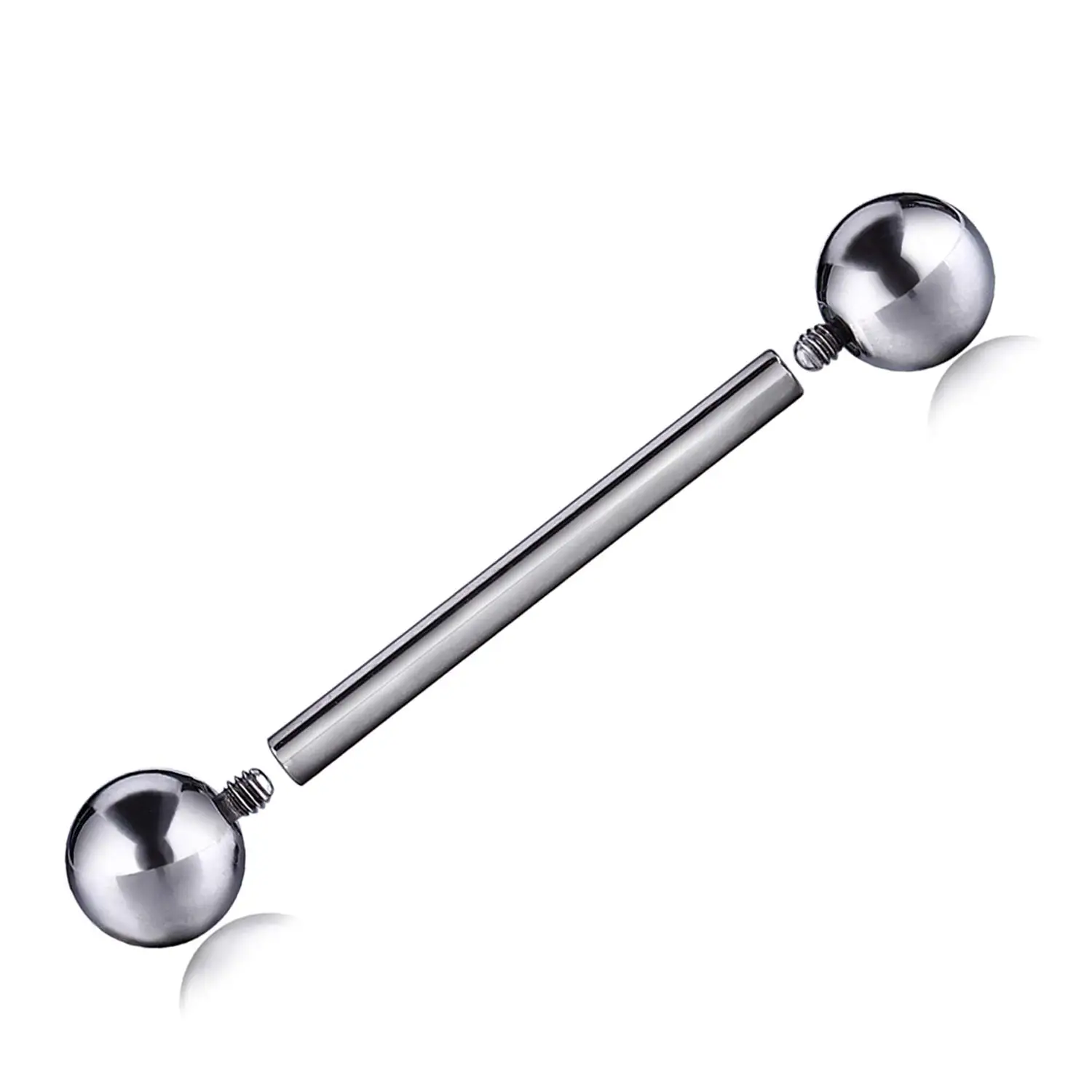 G23 Titanium Barbell Ring Stick Straight Pacifier Rod Body Jewelry Barbell Eyebrow Internal Thread Piercing Tongue 14G