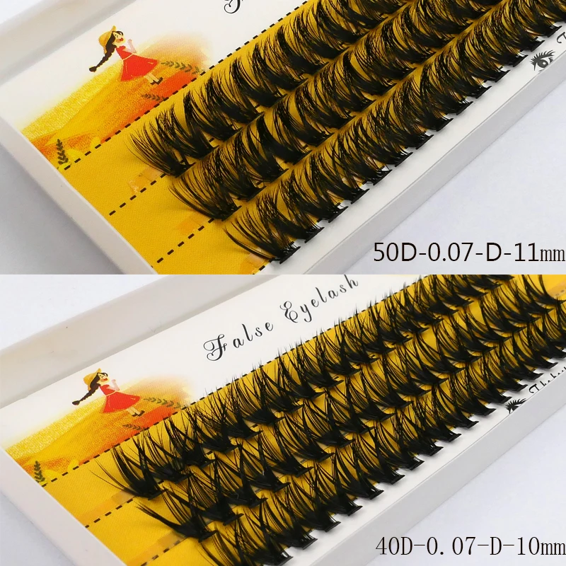 1box/60 bundles 50D fake eyelashes,imitation mink Individual Eyelash,Natural Thick lashes, Eyelash Extensions for make up
