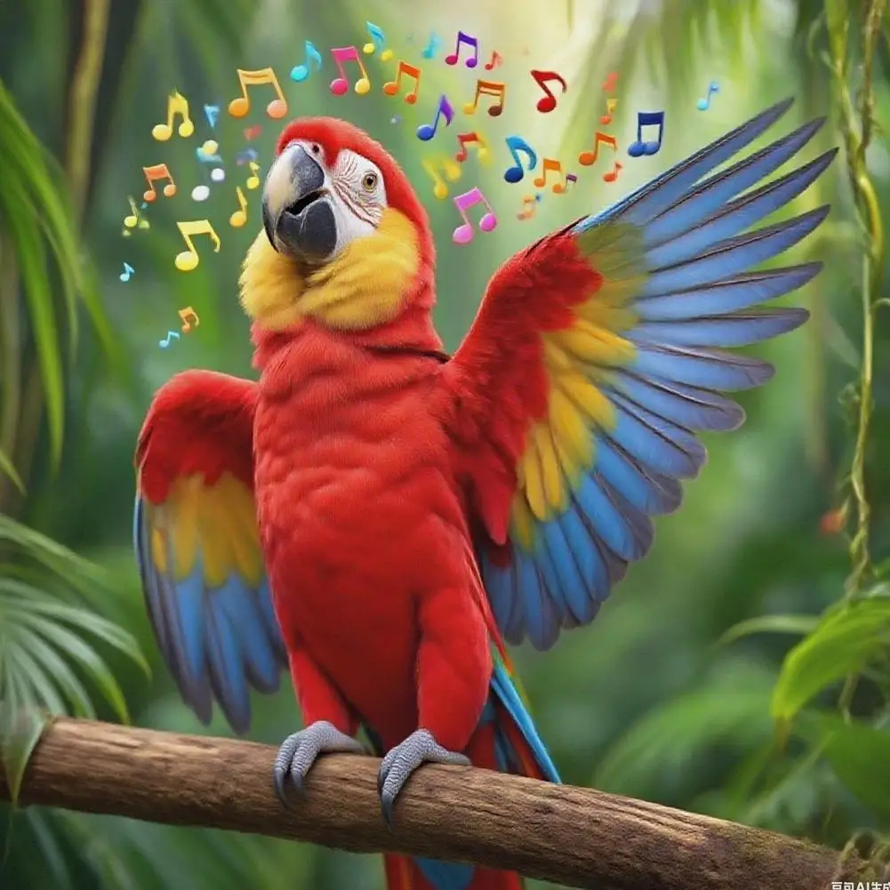 Urocza Elektryczna Papuga Mówiąca Pluszowa Zabawka Nagrywająca Powtarza Mówienie Macha Skrzydłami Elektroniczny Ptak Pluszak Na Prezent Dla Dzieci