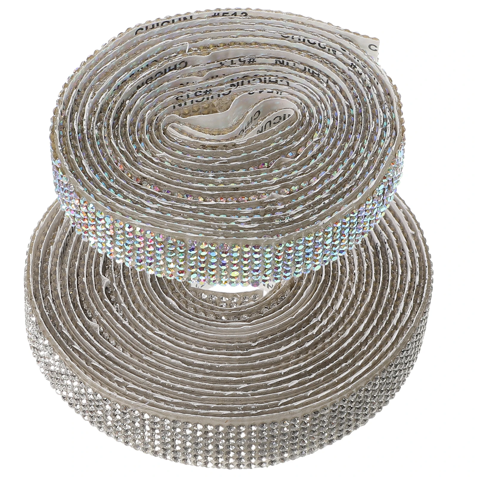 

2 Rolls Crystal Hot Diamond Belt Lightweight Adhesive Rhinestone Strip Stickers Self Decorate Craft Ribbon Bride