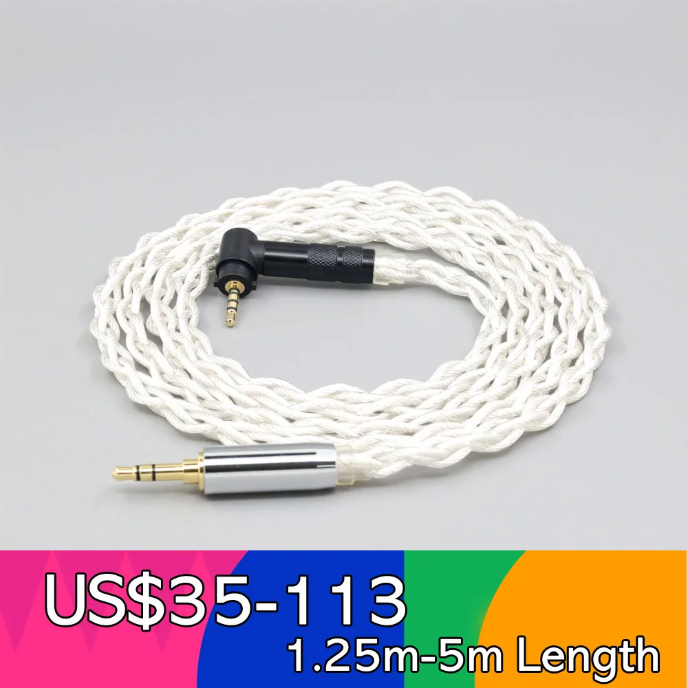 Graphene 7N OCC Silver Plated Type2 Earphone Cable For Fostex T50RP 50TH Anniversary RP Stereo Headphone LN008496