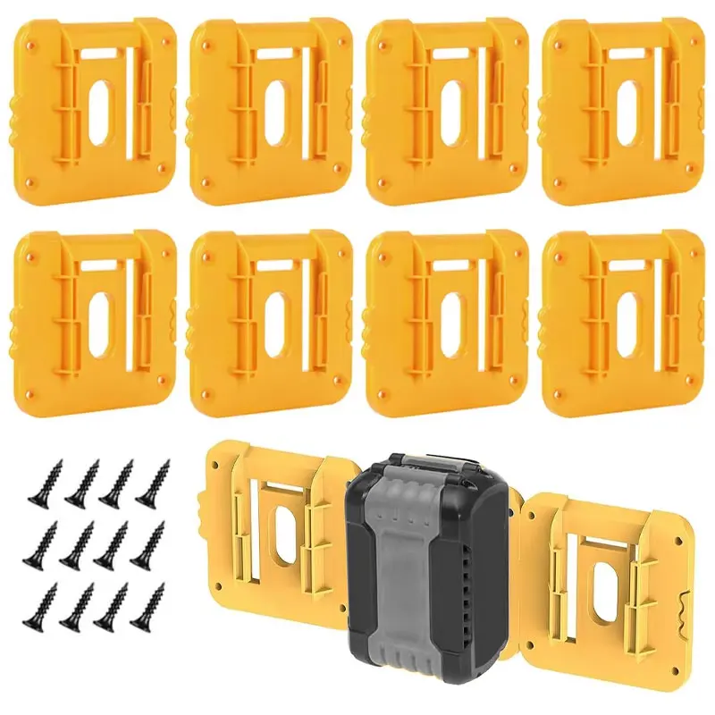 

5/10PCS Battery Holder Stand for Dewalt 18V 20V Li-ion Battery,Wall Mount Battery Dock Storage Rack for Dewalt DCB182 DCB203
