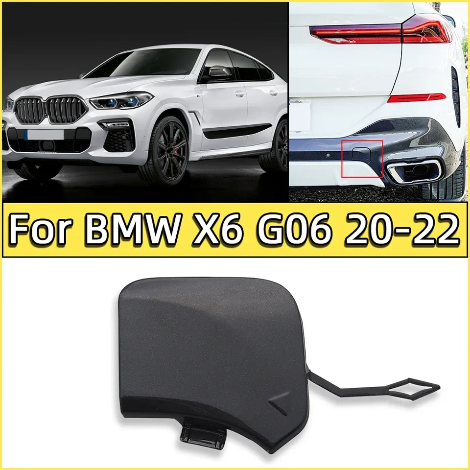 Phía Sau Ốp Lưng Kéo Móc Lôi Bao Da Nắp Cho 2020 2021 2022 Bmw X6 M-Thể Thao G06 30dX 30iX 40iX m50dX M50iX #51128069967 Xe Kéo Nắp