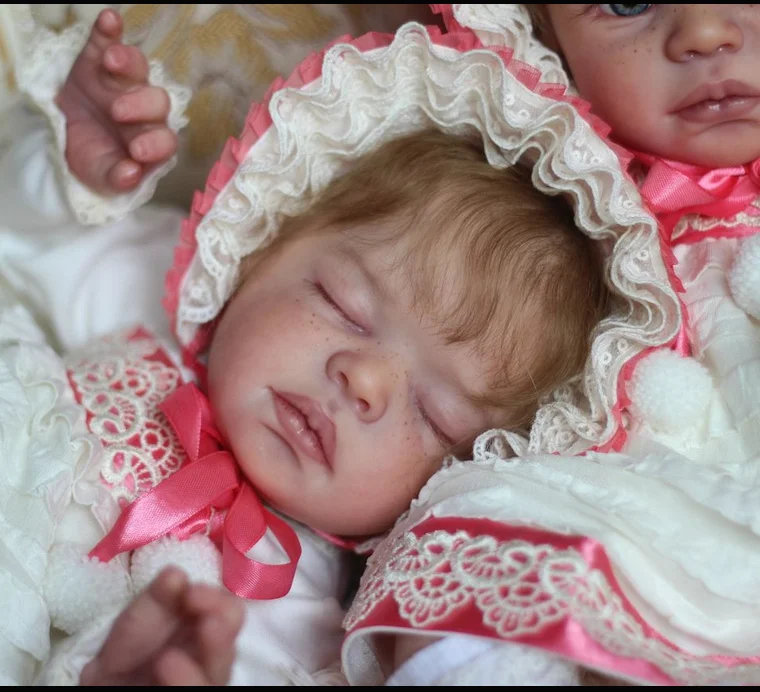

Nora 20inch Reborn Baby Doll Kit Unfinished Unpainted Doll Parts with Cloth Body DIY NPK Baby Doll Making Kit