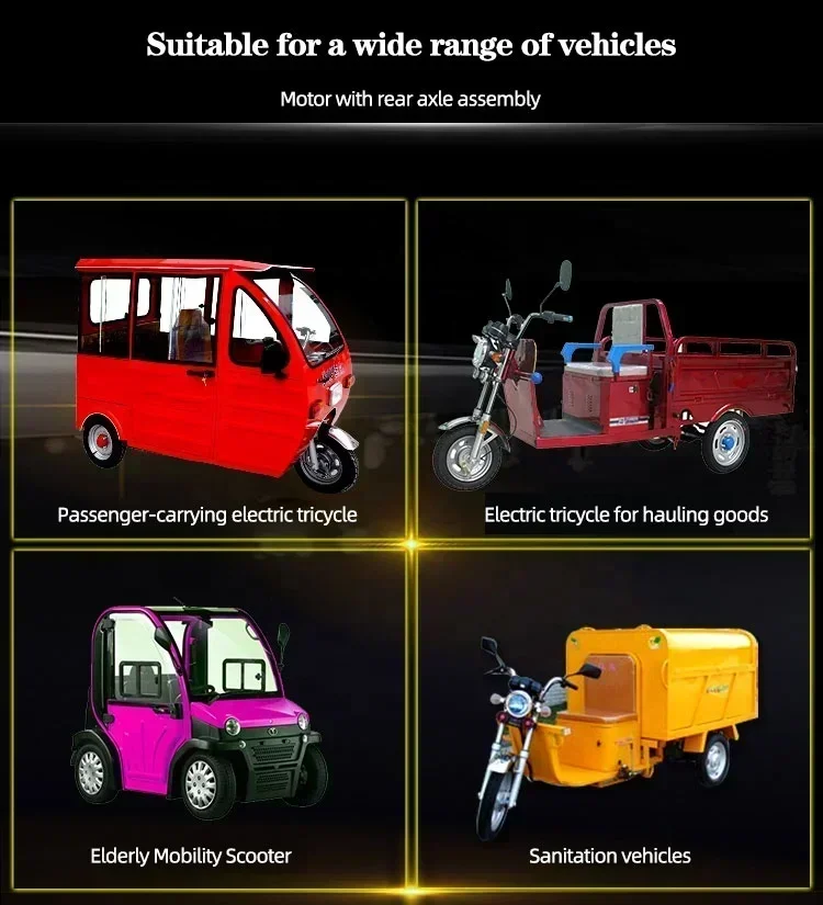 Hot SalesElectric Vehicle 3000w 72v Variable Speed Rickshaw Chain Drive Motor Conversion Kit With Controller And Rear Axle