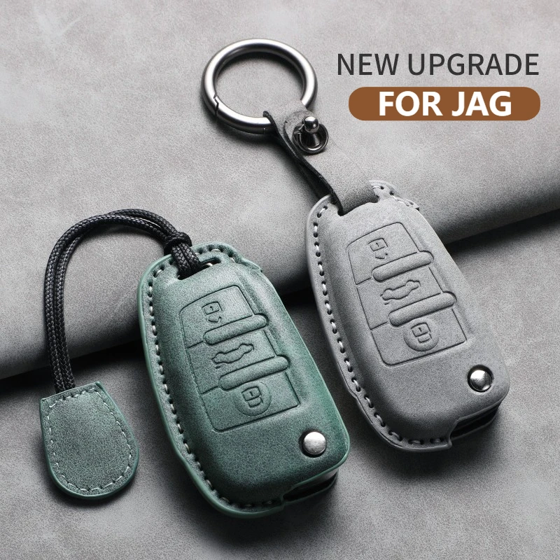 3D Leer Suede Autosleutel Case Cover Voor JAC Rui Feng M4 T6 REFINE L5 E4 V7 Anti-kras Auto Sleutelhanger Protector Shell Accessorie
