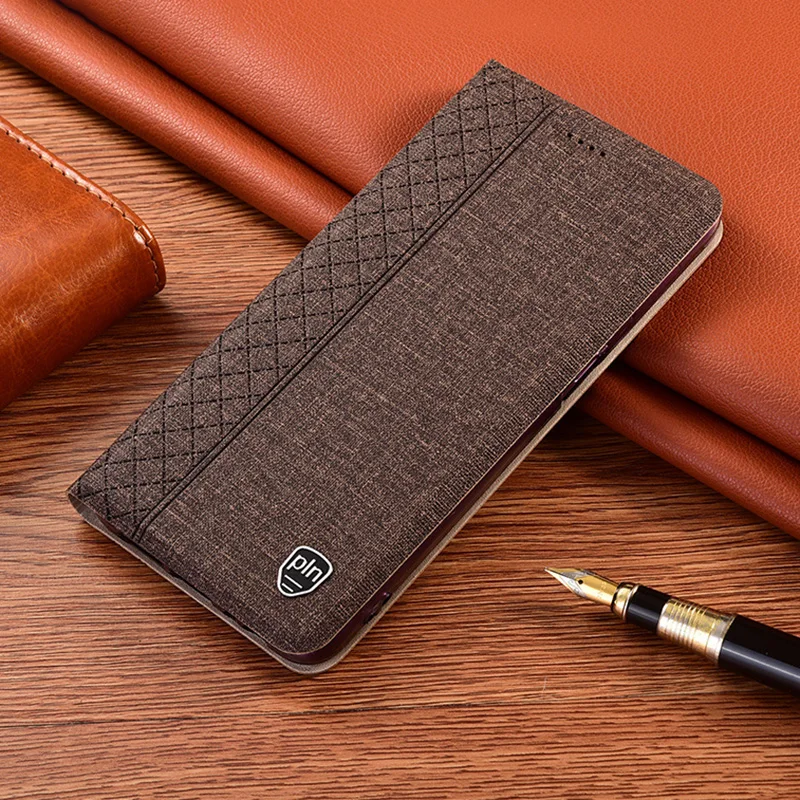 

For OPPO Realme 8 8i 7 7i 6 6i 5 5i 5s 3 3i Pro Plus Luxury Cloth Luxury Cloth Leather Magnetic Flip Case With KickStand Cover