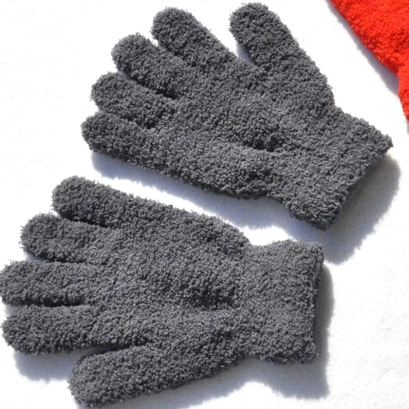 Pluche handschoenen Unisex halffluwelen handschoenen Studenten Winter Warm Plus fluwelen verdikte gebreide handschoenen