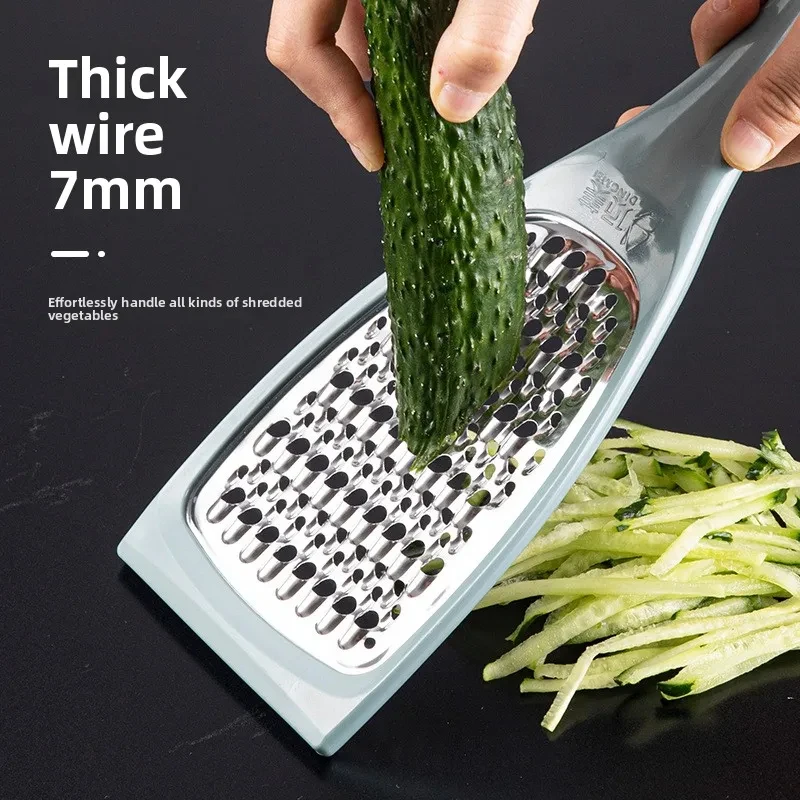Innovative Stainless Steel Kitchen Scrubber Scraper Multi-Purpose Household Potato Shredder Vegetable Cleaning Peeler Tool
