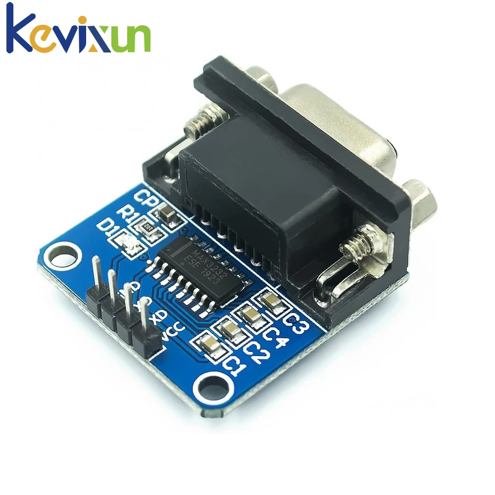 1-10pcs MAX3232 RS232 to TTL Serial Port Converter Module DB9 Connector MAX232