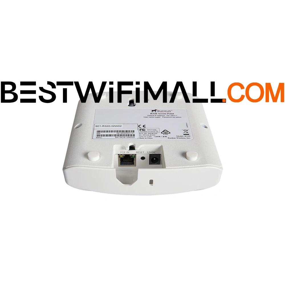 

Сеть RUCKUS 9U1-R320-WW02 9U1-R320-EU02 9U1-R320-US02 R320 Wi-Fi AP, двухдиапазонная точка доступа Wi-Fi 802.11ac 2x2:2